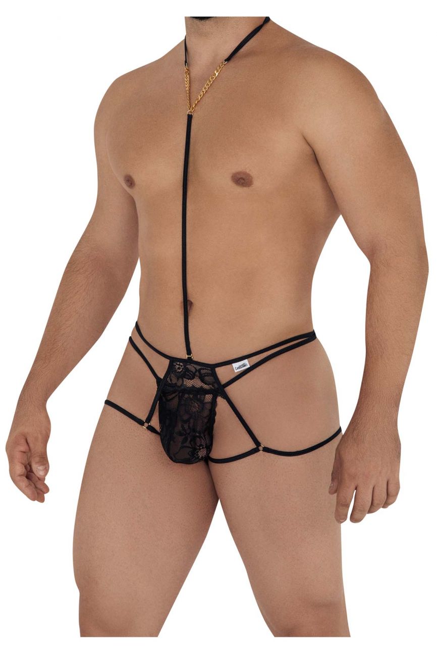 JCSTK - CandyMan 99583 Leash Jockstrap Black