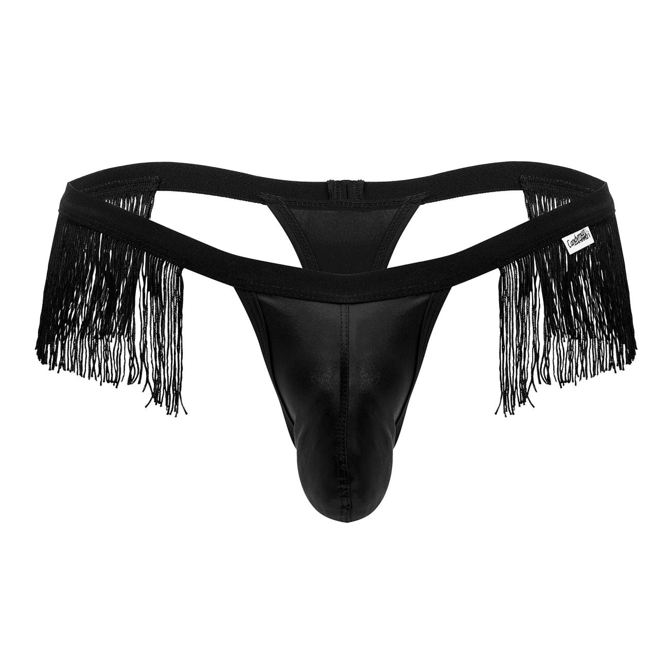 CandyMan 99754 Fringe Thongs Black