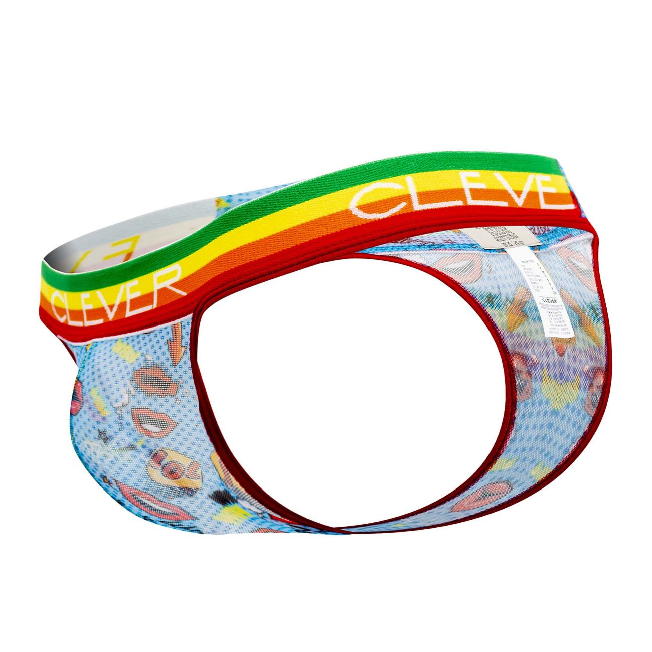 Clever 0609-1 Motivation Thongs Blue Multi Rainbow