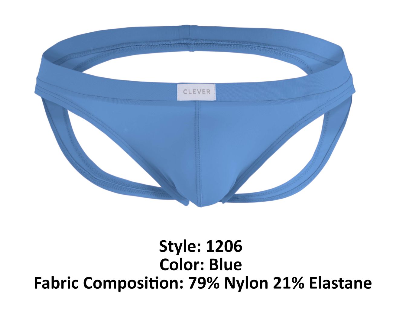 Clever 1206 Angel Jockstrap Blue