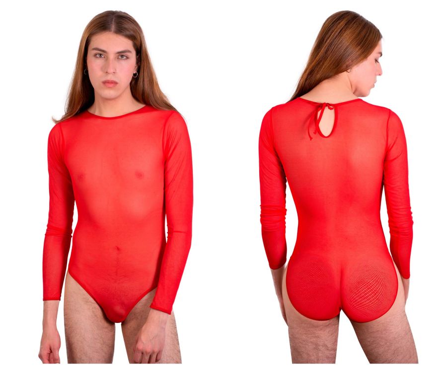 JCSTK - PLURAL PL001 Non-binary Underwear Bodysuit Red