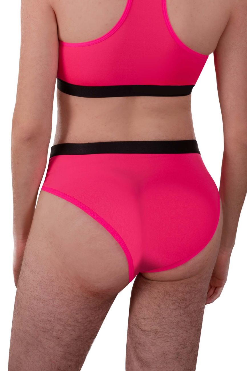 JCSTK - PLURAL PL004 Non-binary Underwear High Waisted Briefs Pink