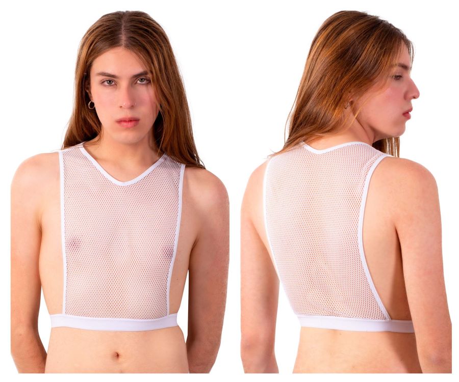 JCSTK - PLURAL PL007 Non-binary Underwear Crop Top White