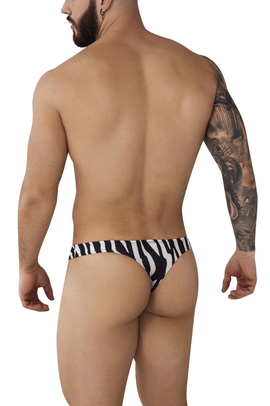 JCSTK - Pikante 0996 Yuba Thongs Animal Print Beige with Black