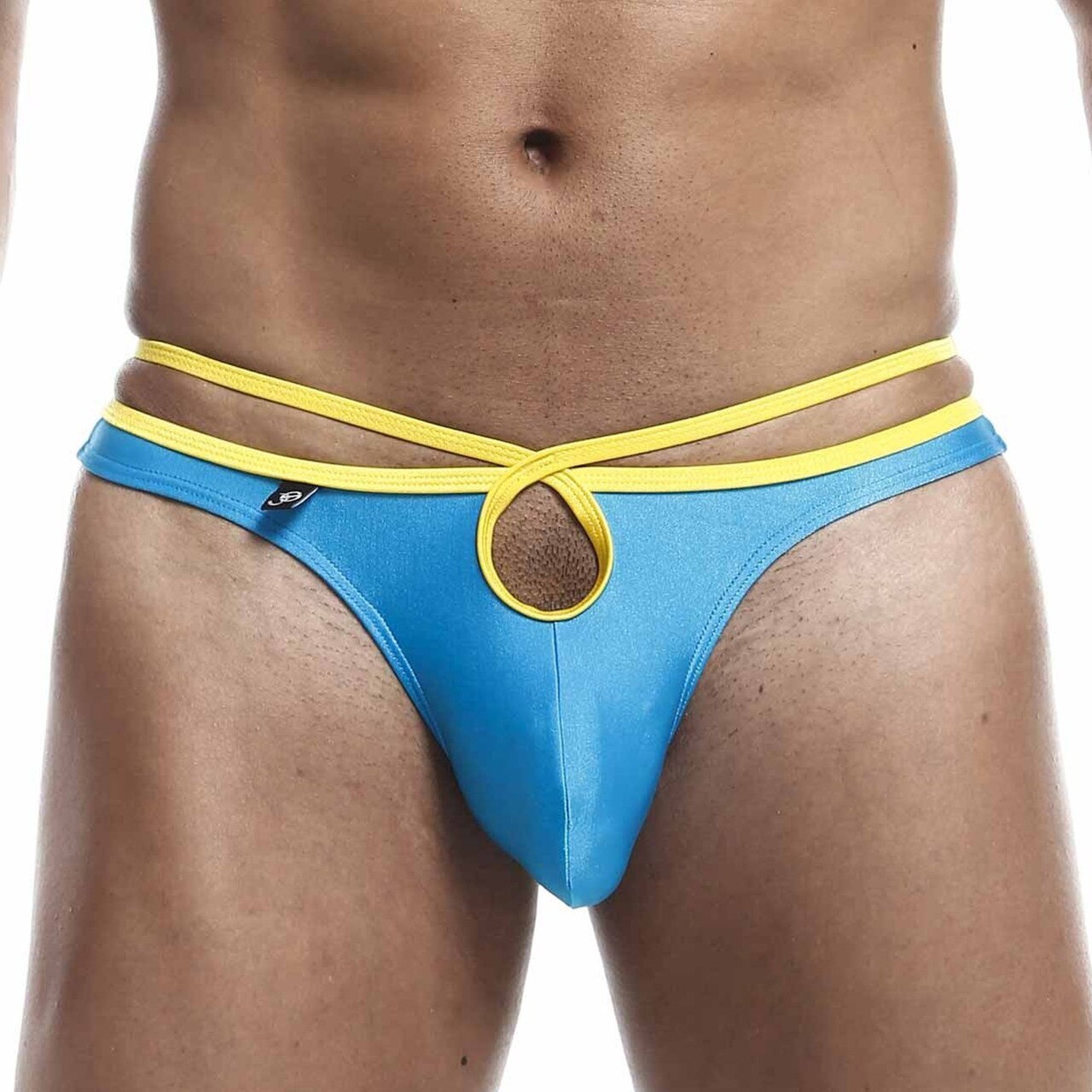 JCSTK - Mens Joe Snyder Front & Back Hole Thong Turquoise