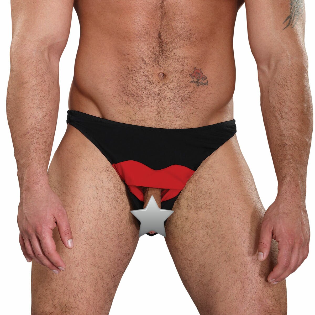 JCSTK - Red Lips Mens Novelty Brief