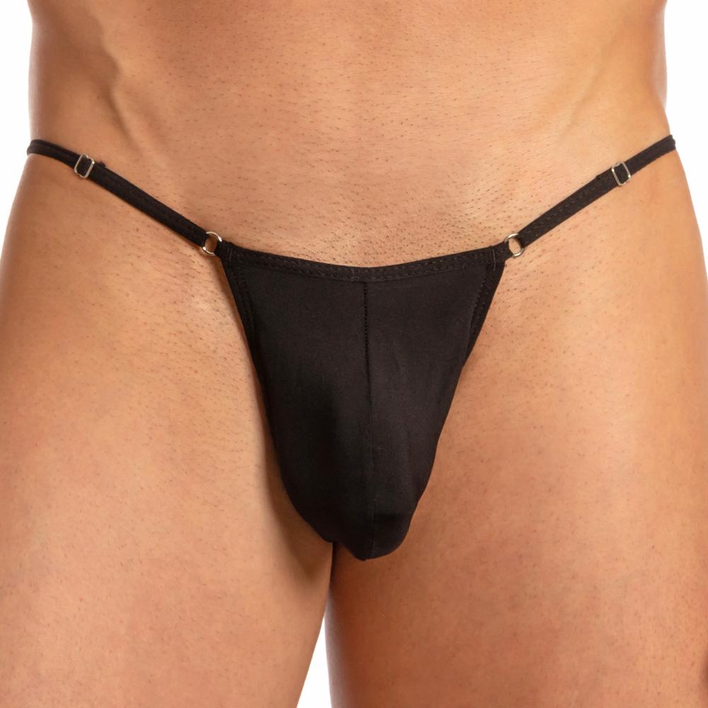 JCSTK - Mens Secret Male SMI032 Slip Bikini Brief with Lace Back Black