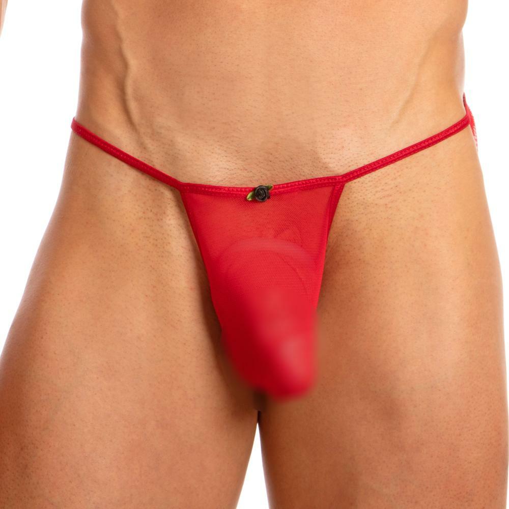 JCSTK - Mens Secret Male SML012 Lunaria G string with Filled Trim Red